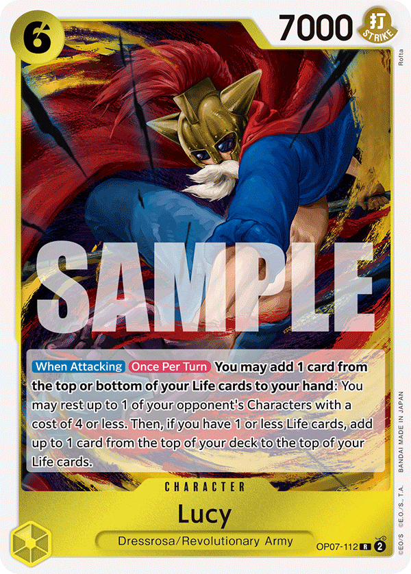 One Piece Card Game: Lucy - EN - OP07-112 (500 Years in The Future, R)