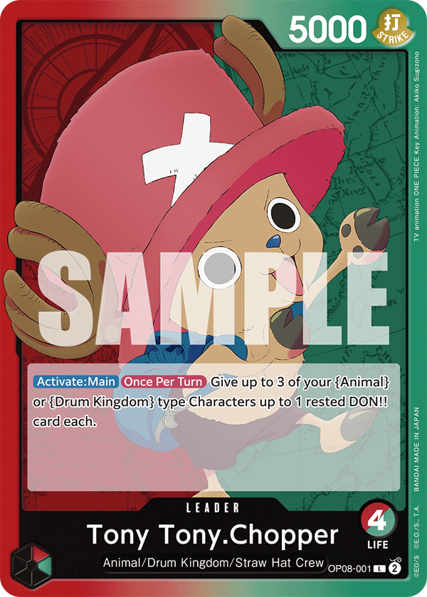 One Piece Card Game: Tony Tony.Chopper - EN - OP08-001 (Two Legends, L)