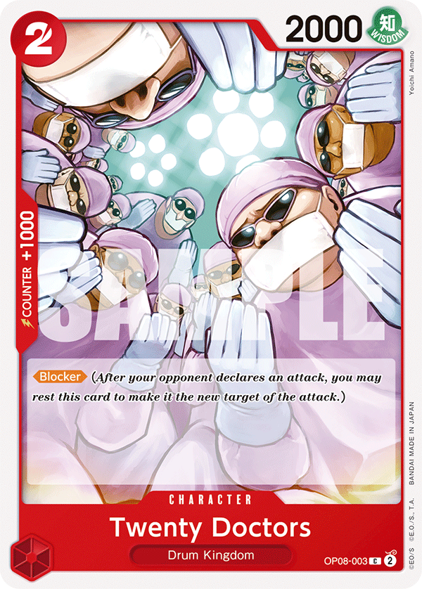 One Piece Card Game: Twenty Doctors - EN - OP08-003 (Two Legends, C)