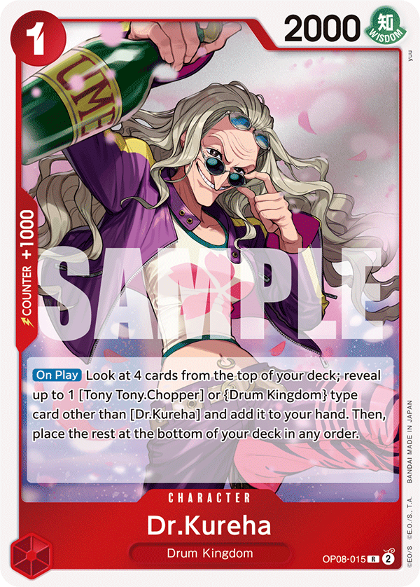 One Piece Card Game: Dr.Kureha - EN - OP08-015 (Two Legends, R)