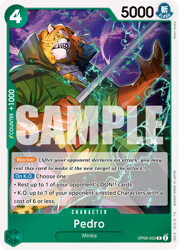One Piece Card Game: Pedro - EN - OP08-030 (Two Legends, R)