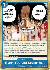 One Piece Card Game: Thank You...for Loving Me!! - EN - OP08-053 (Two Legends, R)