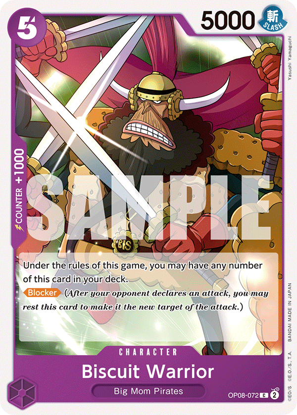 One Piece Card Game: Biscuit Warrior - EN - OP08-072 (Two Legends, C)
