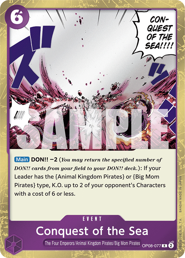 One Piece Card Game: Conquest of the Sea - EN - OP08-077 (Two Legends, R)