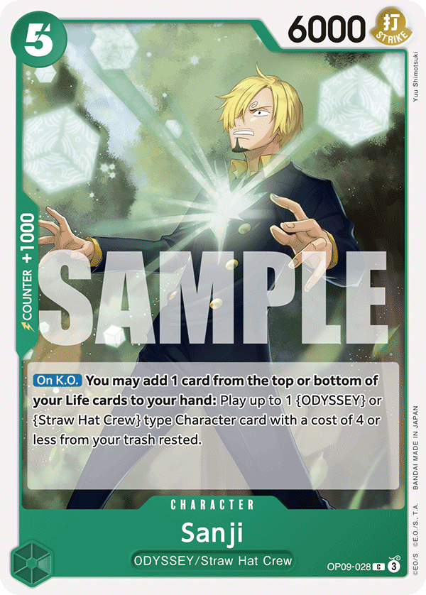 One Piece Card Game: Sanji - EN - OP09-028 (Empweors In The New World, C)