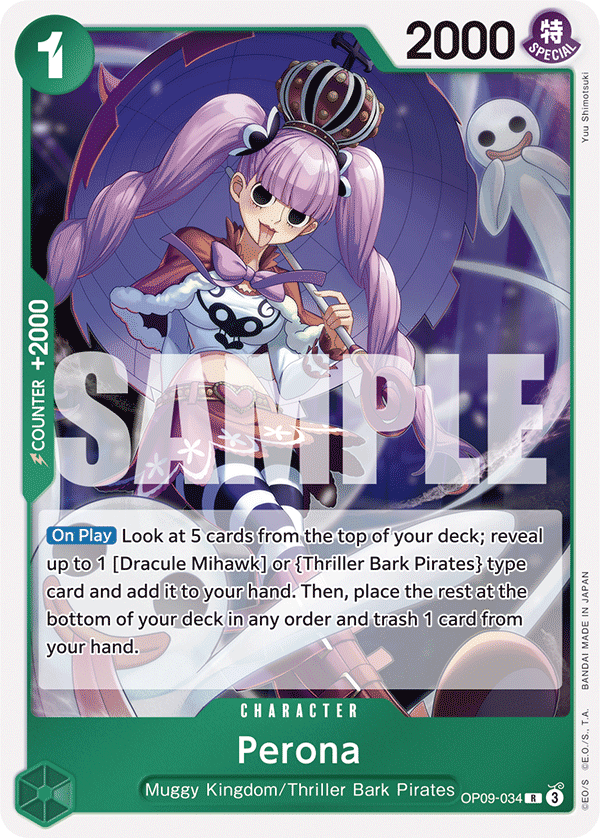 One Piece Card Game: Perona - EN - OP09-034 (Empweors In The New World, R)