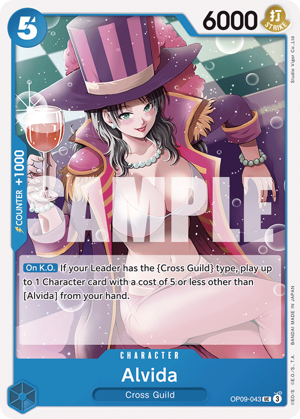 One Piece Card Game: Alvida - EN - OP09-043 (Empweors In The New World, UC)