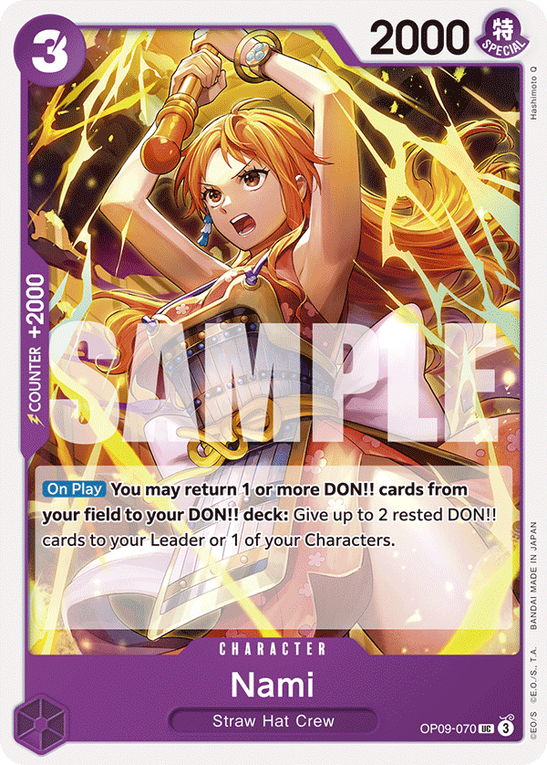 One Piece Card Game: Nami - EN - OP09-070 (Empweors In The New World, UC)
