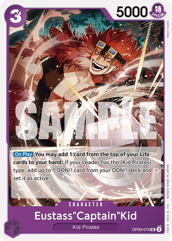 One Piece Card Game: Eustass"Captain"Kid - EN - OP09-075 (Empweors In The New World, UC)