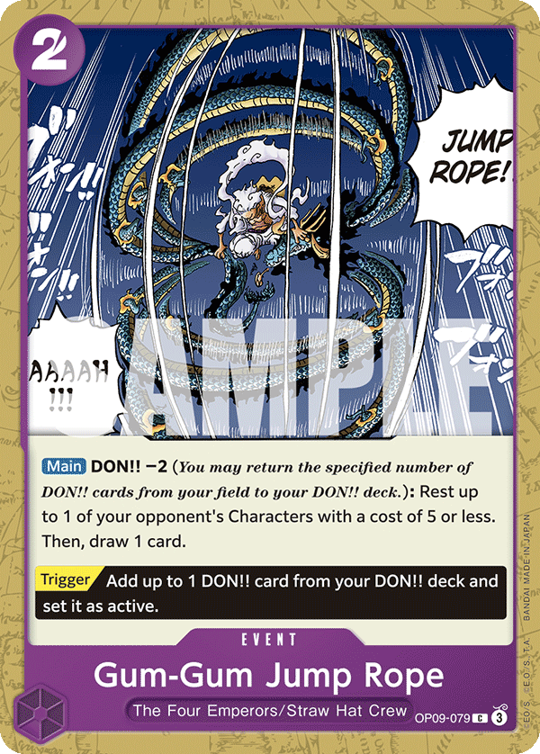 One Piece Card Game: Gum-Gum Jump Rope - EN - OP09-079 (Empweors In The New World, C)