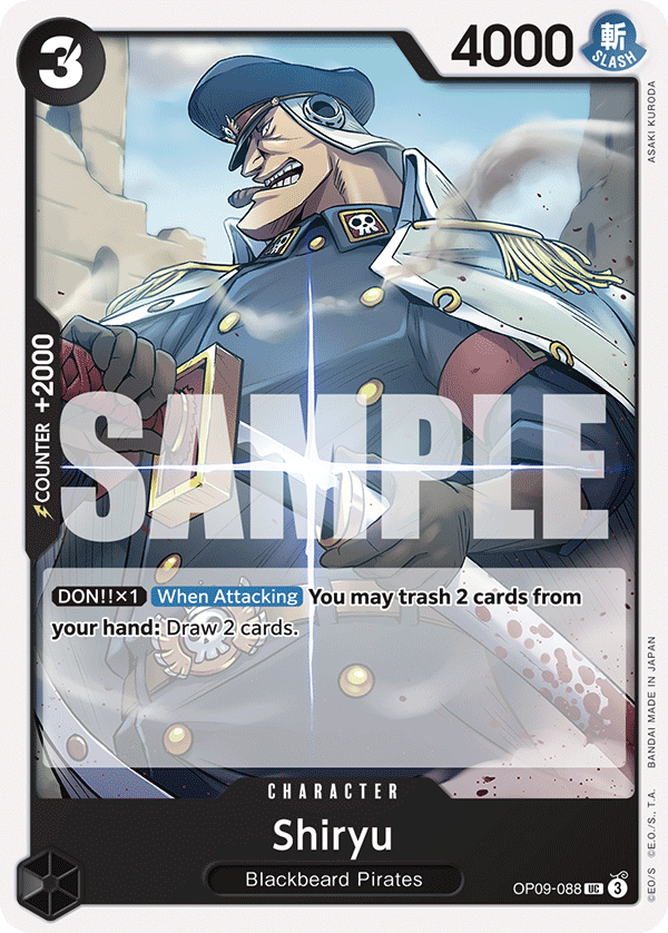 One Piece Card Game: Shiryu - EN - OP09-088 (Empweors In The New World, UC)
