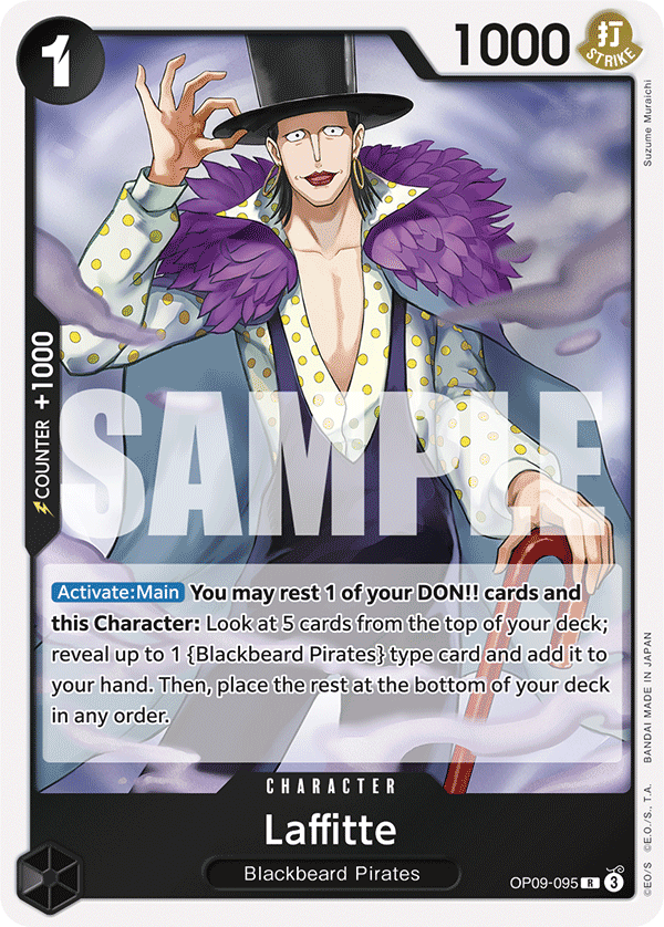 One Piece Card Game: Laffitte - EN - OP09-095 (Empweors In The New World, R)