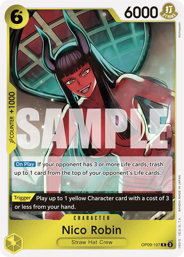 One Piece Card Game: Nico Robin - EN - OP09-107 (Empweors In The New World, R)