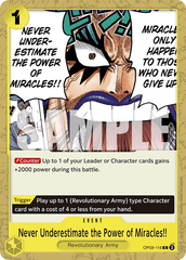 One Piece Card Game: Never Underestimate the Power of Miracles!! - EN - OP09-116 (Empweors In The New World, C)