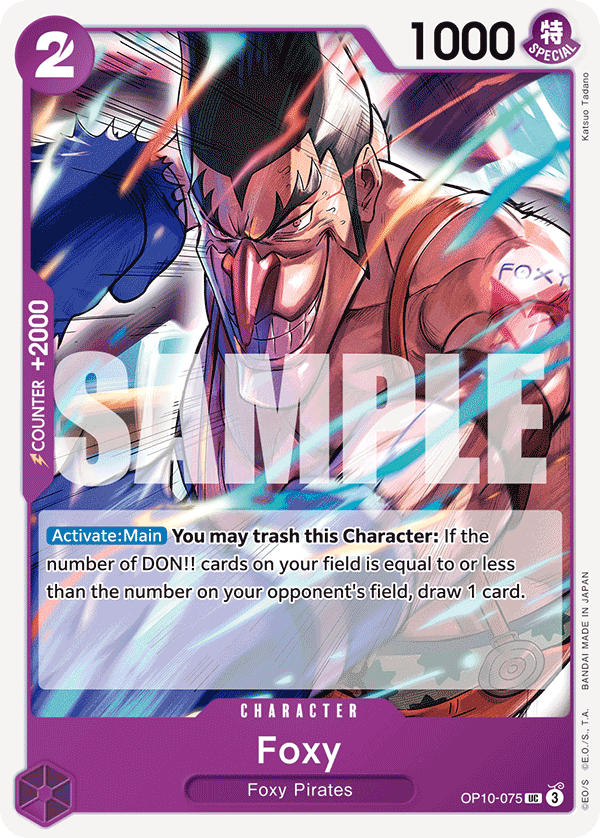 One Piece Card Game: Foxy - EN - OP10-075 (Royal Blood, UC)