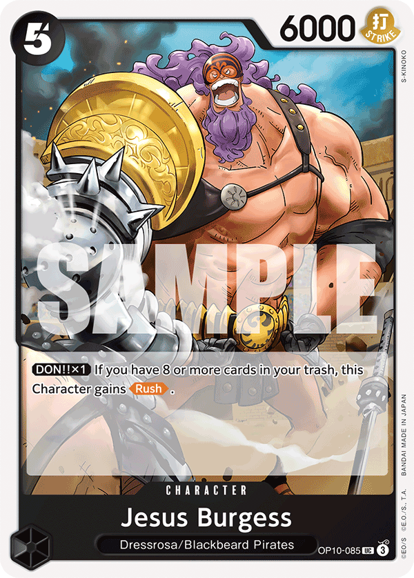 One Piece Card Game: Jesus Burgess - EN - OP10-085 (Royal Blood, UC)