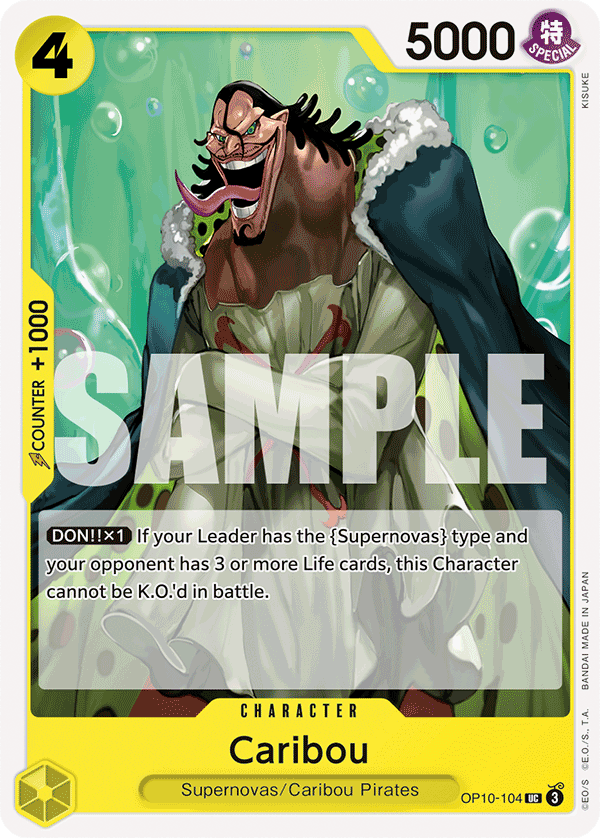 One Piece Card Game: Caribou - EN - OP10-104 (Royal Blood, UC)