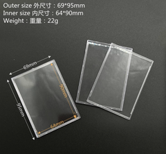 HENWEI: Z03 Mini Acrylic Card Case – Transparent Magnetic Shell Holder for Anime, TCG & Sports Cards (95×69×5.3 mm)