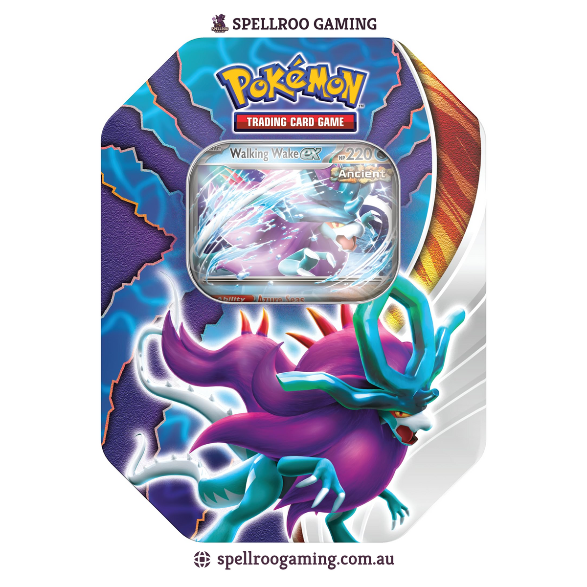 Pokemon TCG: Scarlet & Violet - Walking Wake Paradox Clash Tin - English