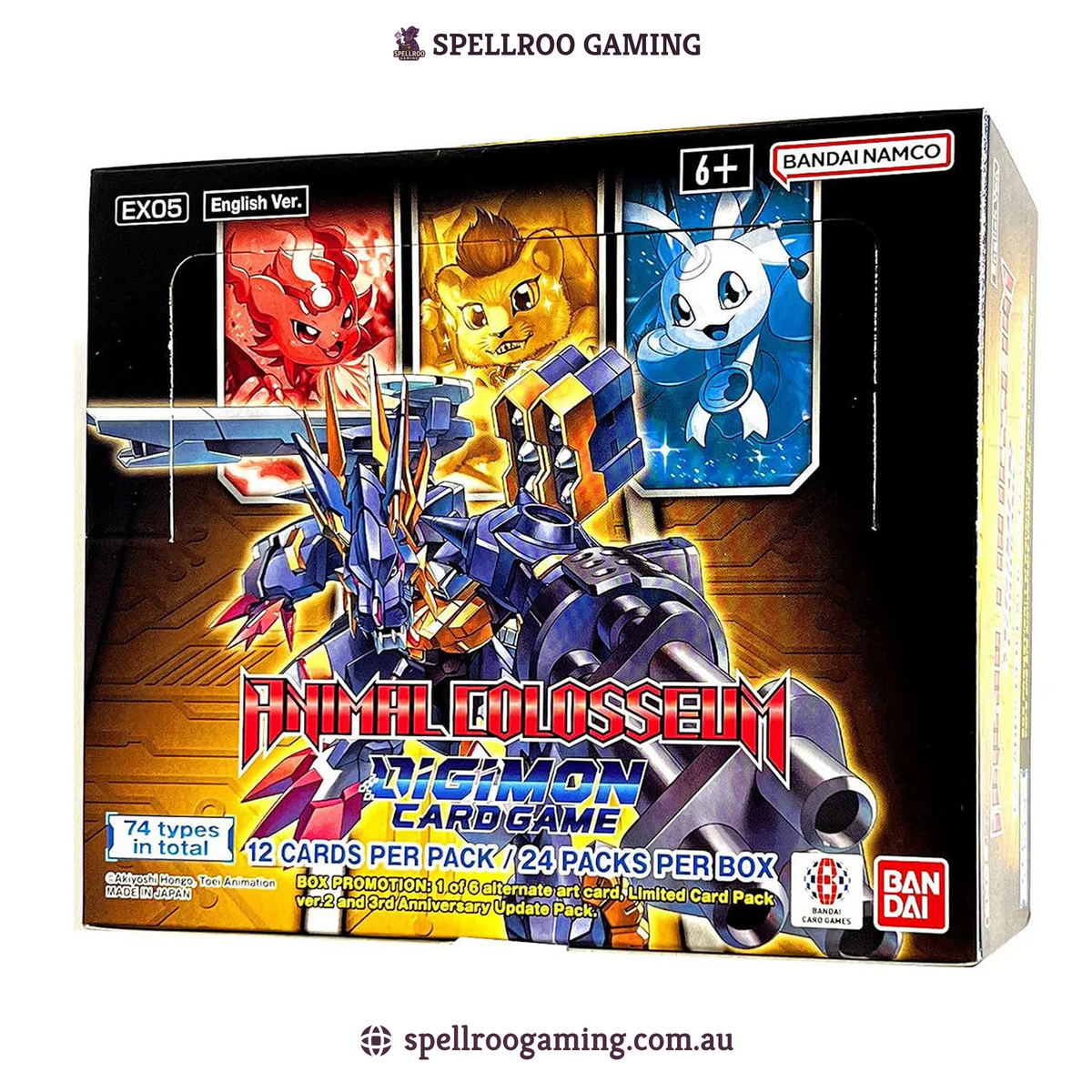 Digimon Card Game: EX05 - Animal Colosseum Extra Booster Box – English
