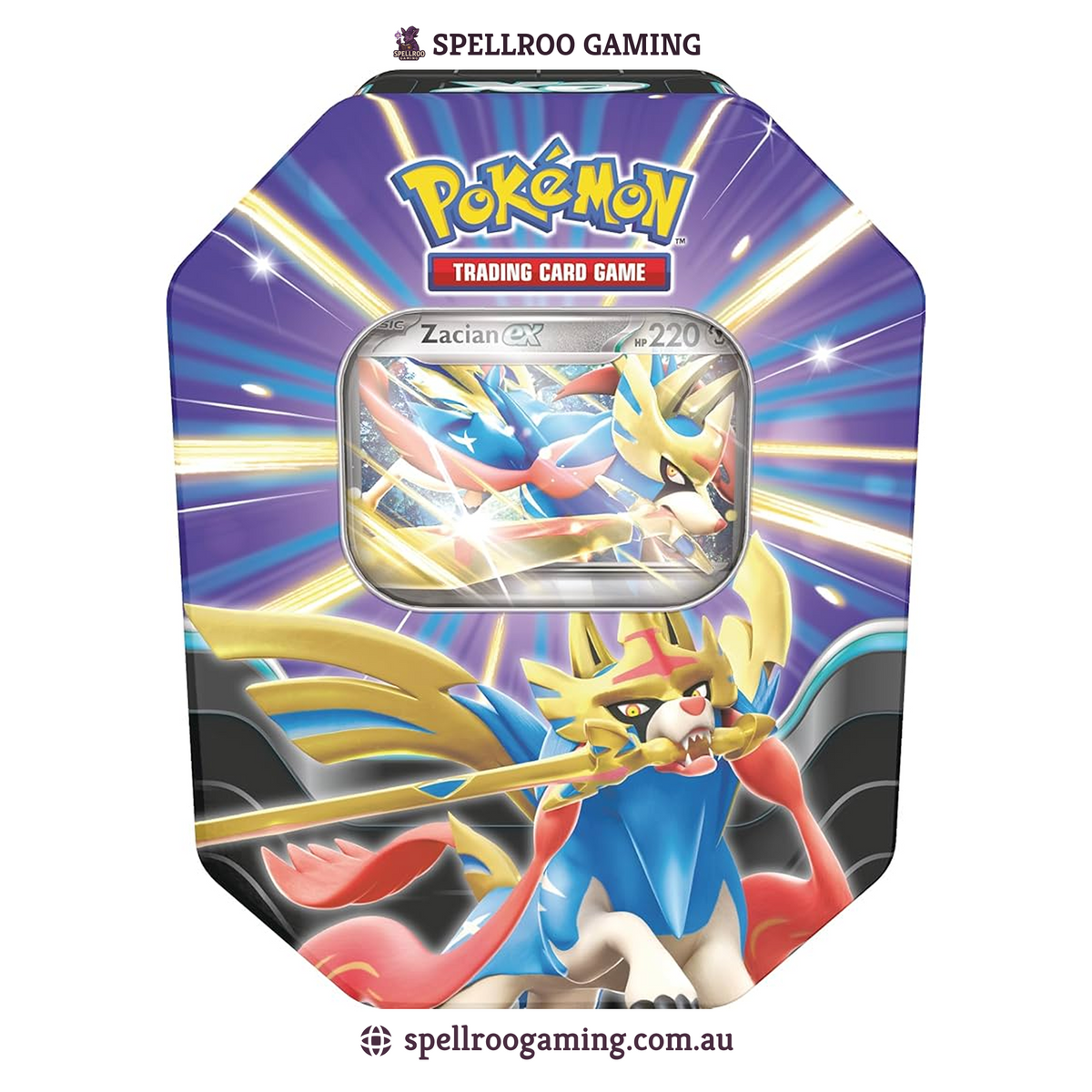 Pokemon TCG: Scarlet & Violet - Slashing Legends Zacian EX Tin - English