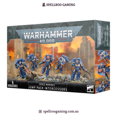 Warhammer: 40K – Space Marines - Jump Pack Intercessors (5 Citadel Miniatures)