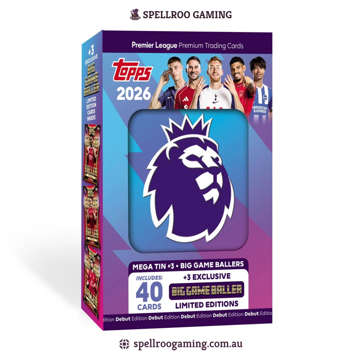 Topps Premier League 2026: Big Game Ballers Mega Tin - English