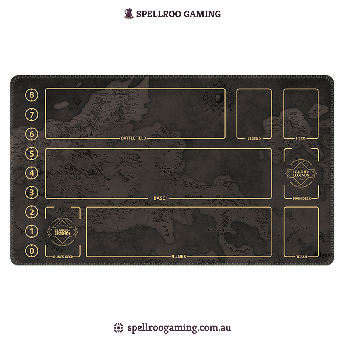 Riftbound: League of Legends TCG: Single Playmat (3mm) – Map – English