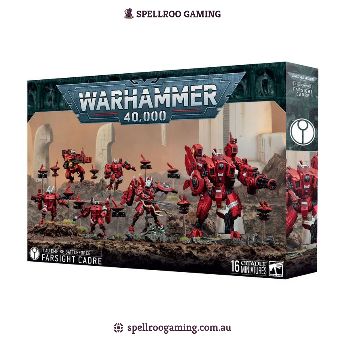 Warhammer: 40K – T'au Empire Battleforce - Farsight Cadre (16 Citadel Miniatures)