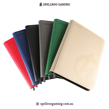 HENWEI: H13 PU Leather Zipper Trading Card Binder – 4/9/12 Pocket Album for 160–480 Cards (Pokemon, Yu-Gi-Oh!, MTG, Sports Cards, TCG/CCG)