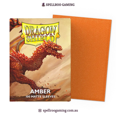 Dragon Shield: Matte - Amber - Standard Size - 100 Sleeves