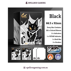 Card Trick: Standard Sleeve Accessory Bundle – Deck Box Set with Colored Sleeves, Indicators & Divider
