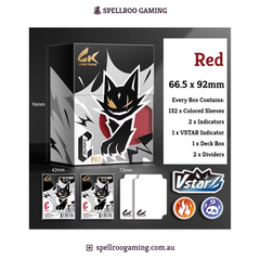 Card Trick: Standard Sleeve Accessory Bundle – Deck Box Set with Colored Sleeves, Indicators & Divider
