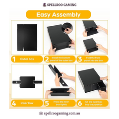 RLAVBL: 12-Pack Trading Card Storage Boxes (600 CT Each, 48 Dividers) – Holds 12,000+ Cards for MTG, Pokémon, TCG & Sports Cards