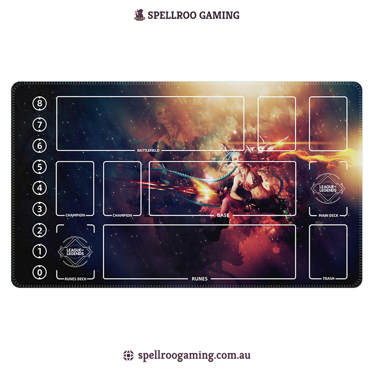 Riftbound: League of Legends TCG: Single Playmat (3mm) – Jinx 2 – English