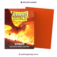Dragon Shield: Matte Dual - Ember - Standard Size - 100 Sleeves