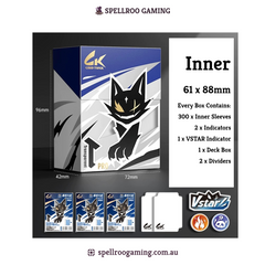 Card Trick: Inner Sleeve Bundle for TCG & Sports Cards (Pokémon, Yu-Gi-Oh!, MTG, One Piece, CCG) - 300pc - 61x88mm