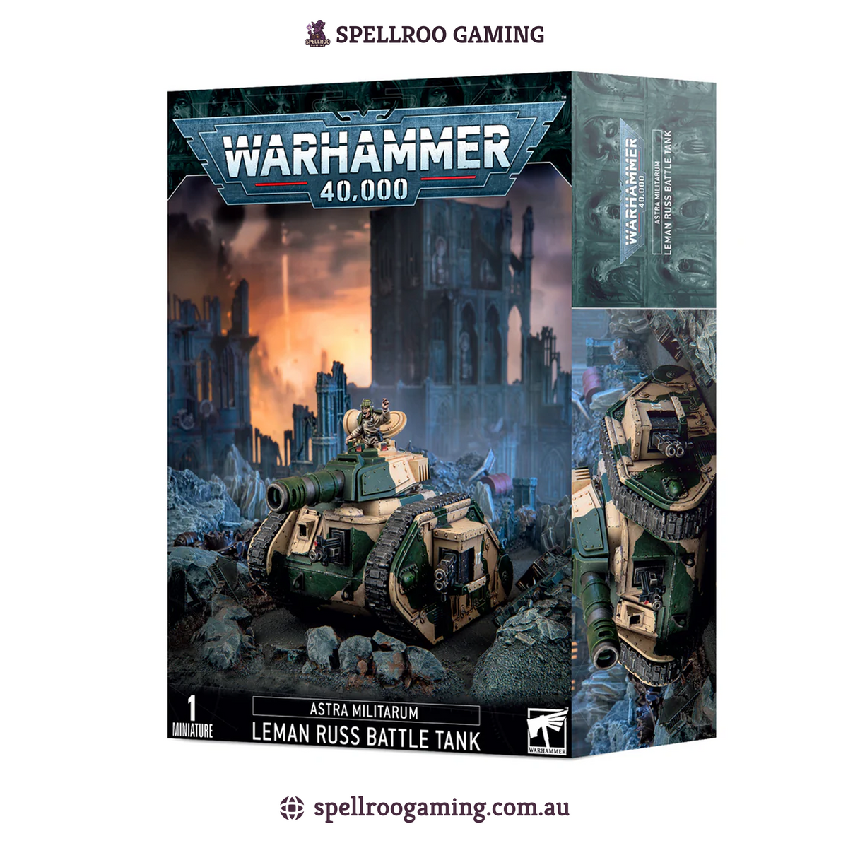 Warhammer: 40K – Astra Militarum - Leman Russ Battle Tank (1 Miniatures)