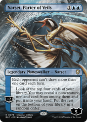 Narset, Parter of Veils (Borderless) (BLC-076) - Bloomburrow Commander