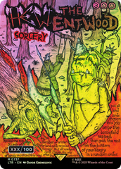 Hew the Entwood (Borderless Poster) (Serial Numbered) (LTR-737) - The Lord of the Rings: Tales of Middle-earth Foil