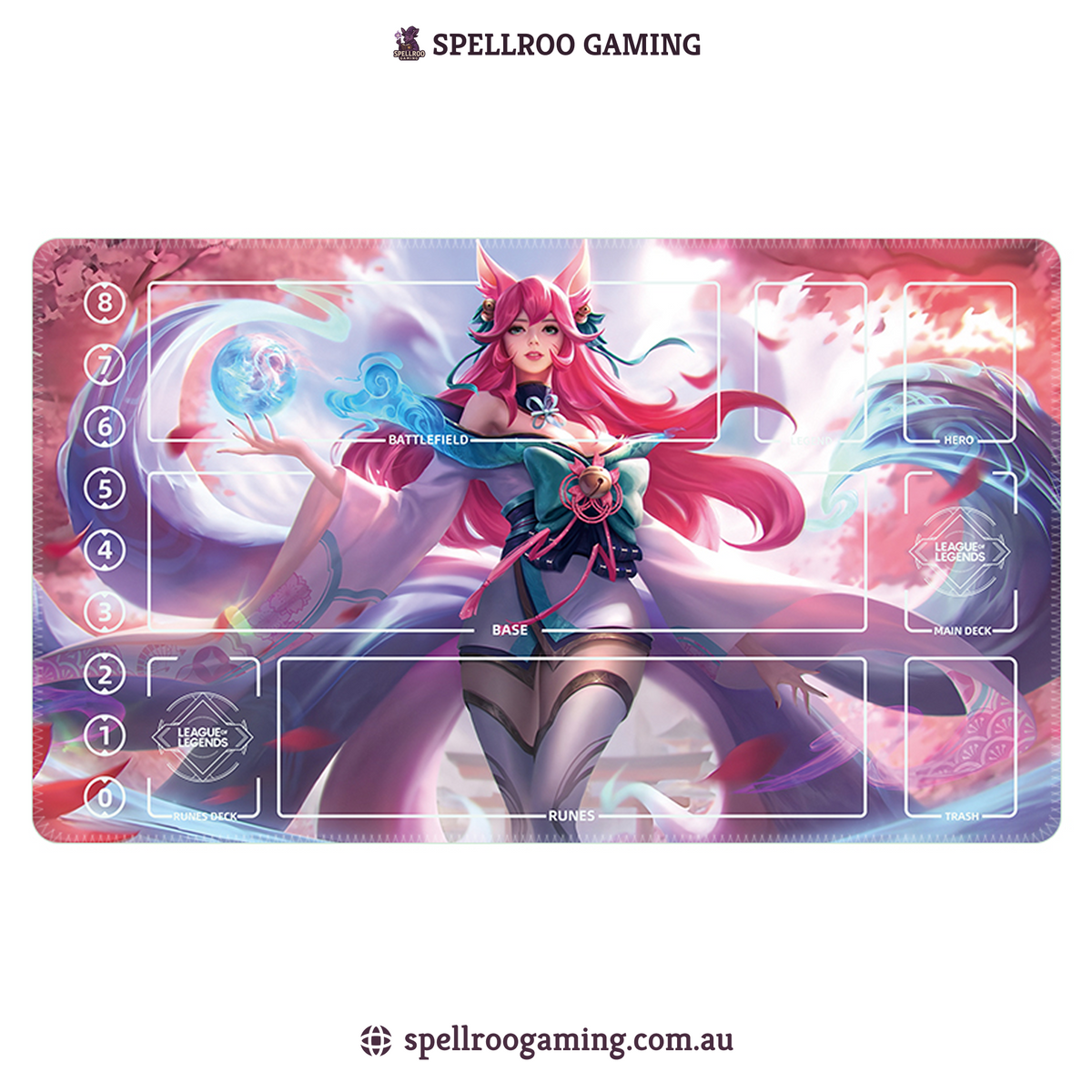 Riftbound: League of Legends TCG: Single Playmat (3mm) Ahri 6 Engl SPELLROO GAMING Riftbound: League of Legends TCG: Single Playmat (3mm) Ahri 6 Engl SPELLROO GAMING