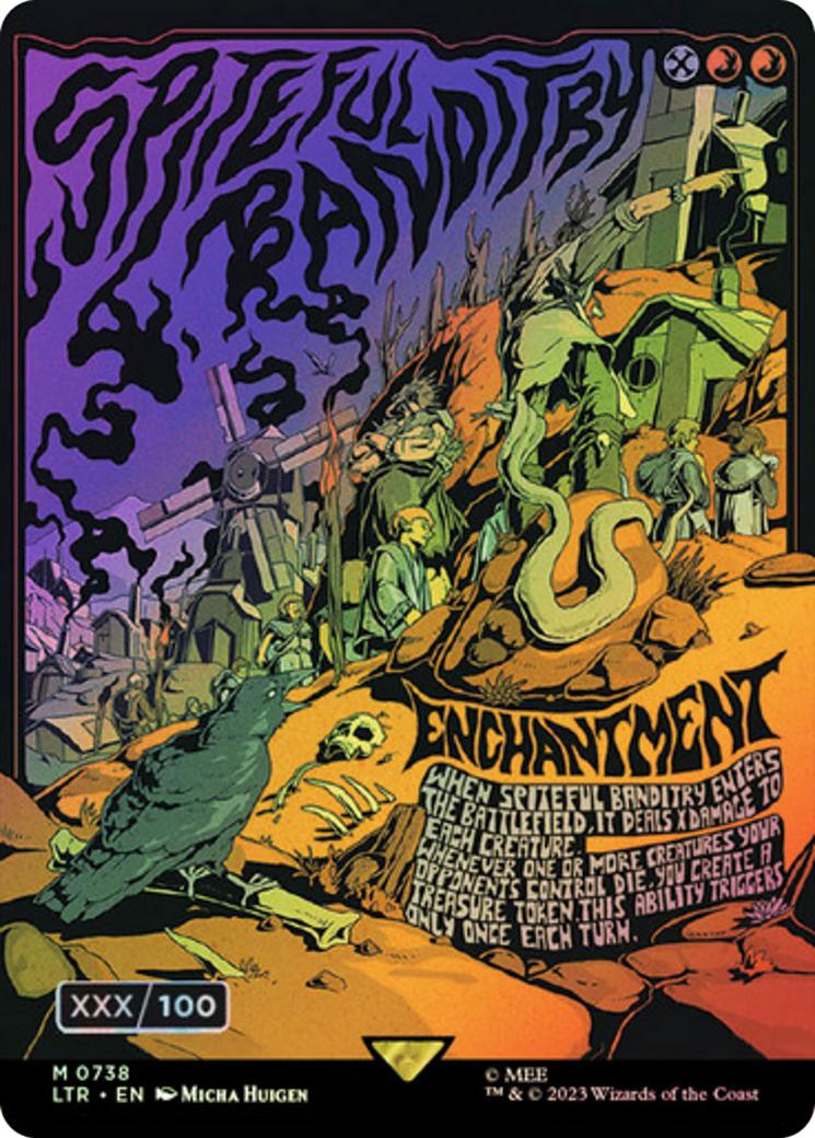 Spiteful Banditry (Borderless Poster) (Serial Numbered) (LTR-738) - The Lord of the Rings: Tales of Middle-earth Foil