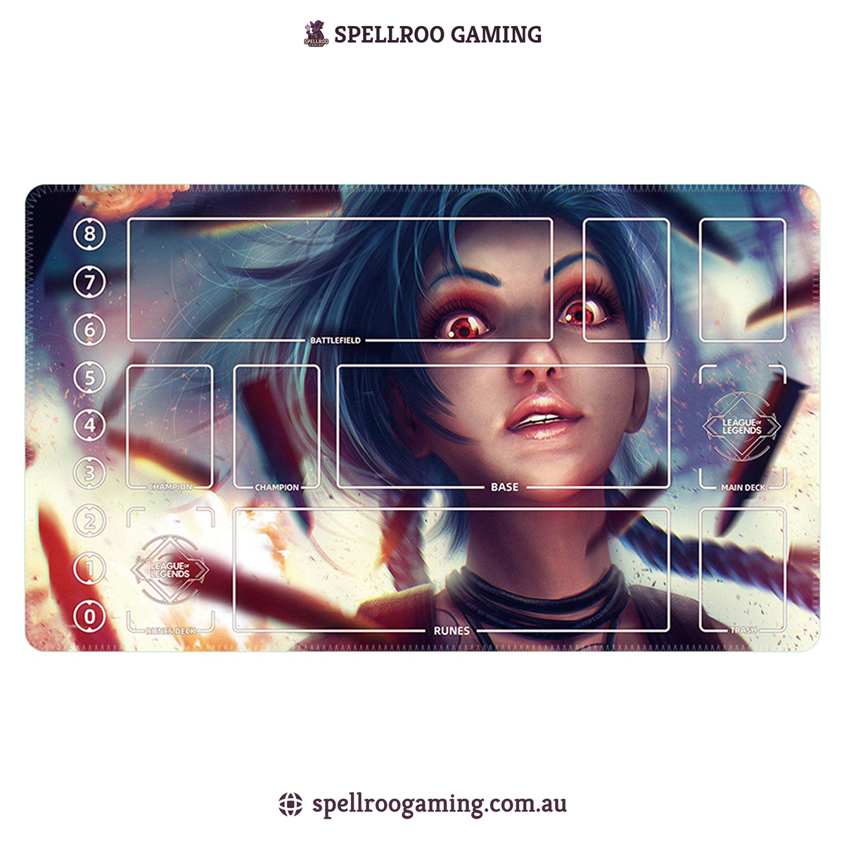 Riftbound: League of Legends TCG: Single Playmat (3mm) – Jinx 1 – English