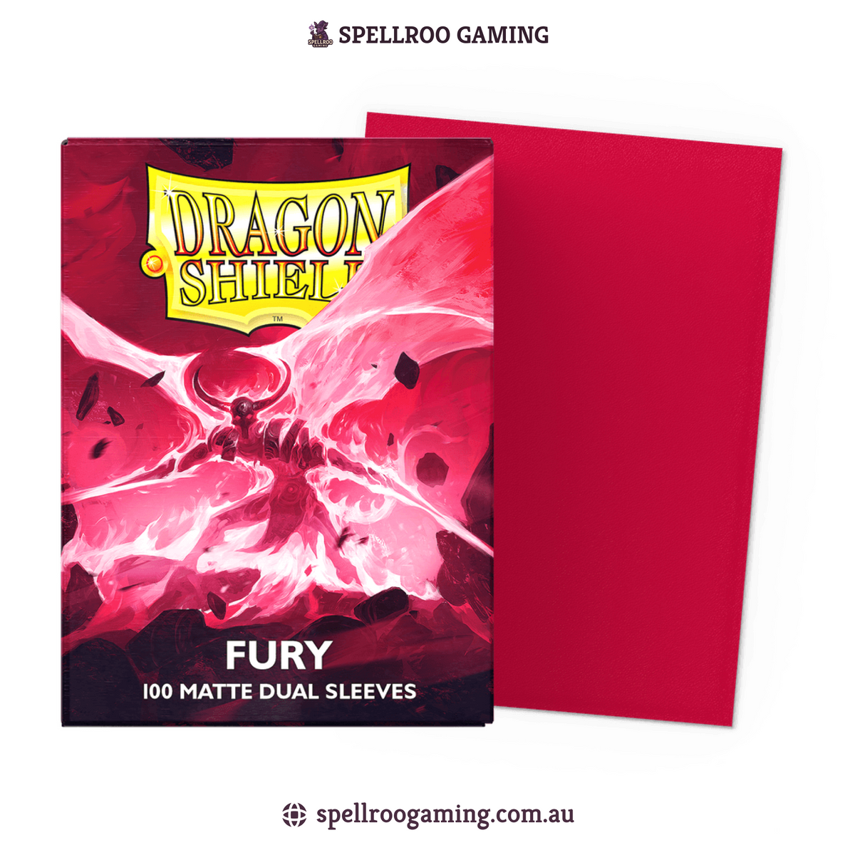 Dragon Shield: Matte Dual - Fury - Standard Size - 100 Sleeves