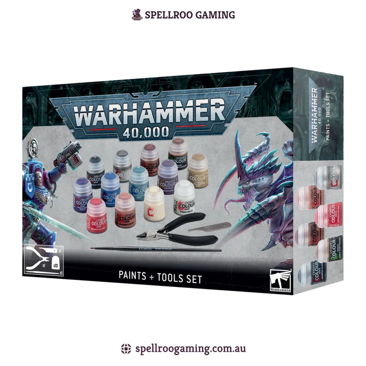 Warhammer: 40K - Paints + Tools Set