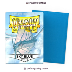 Dragon Shield: Matte - Sky Blue - Standard Size - 100 Sleeves