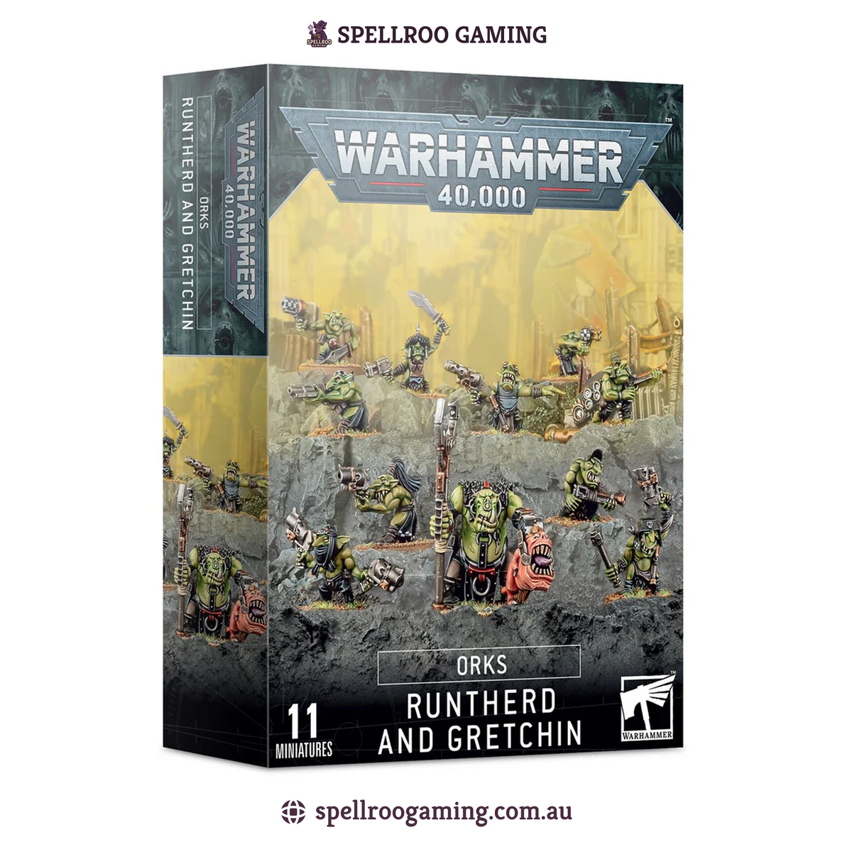 Warhammer: 40K – Ork - Runtherd And Gretchin (11 Miniatures)