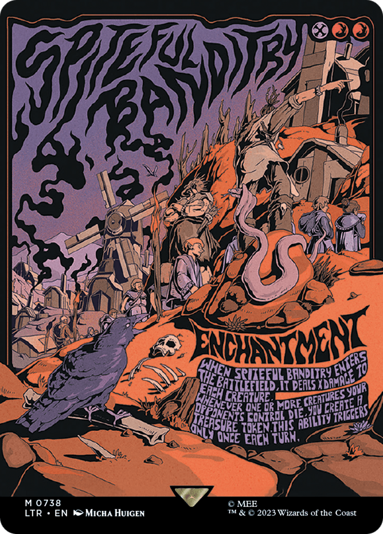 Spiteful Banditry (Borderless Poster) (LTR-738) - The Lord of the Rings: Tales of Middle-earth Foil