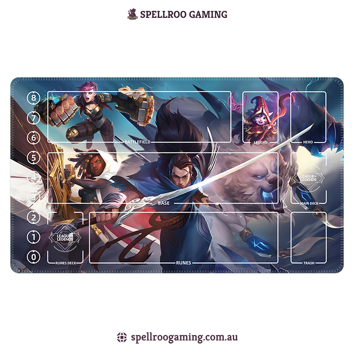 Riftbound: League of Legends TCG: Single Playmat (3mm) – Teamfight – English