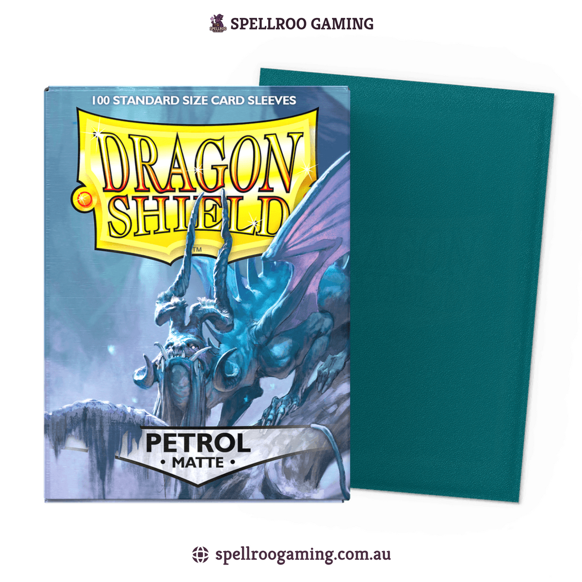 Dragon Shield: Matte - Petrol - Standard Size - 100 Sleeves